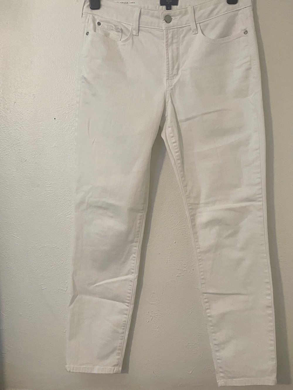 NYDJ Clarissa Ankle White Lift Tuck Stretch Jeans Size 6